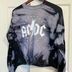 AC/DC crop tee